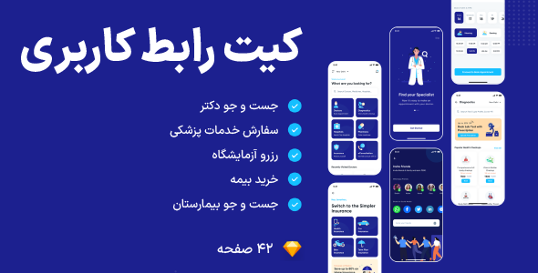 Medicos - Healthcare Mobile Sketch App UI Kit