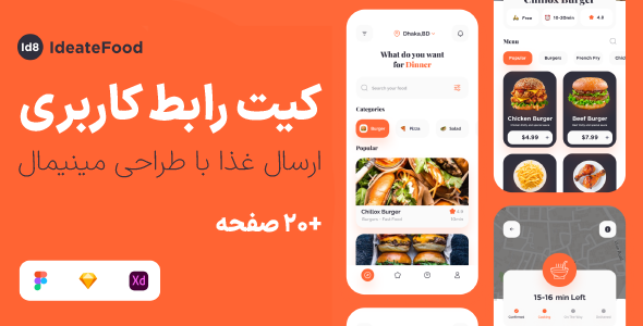 Ideate Food Delivery App Ui KIt