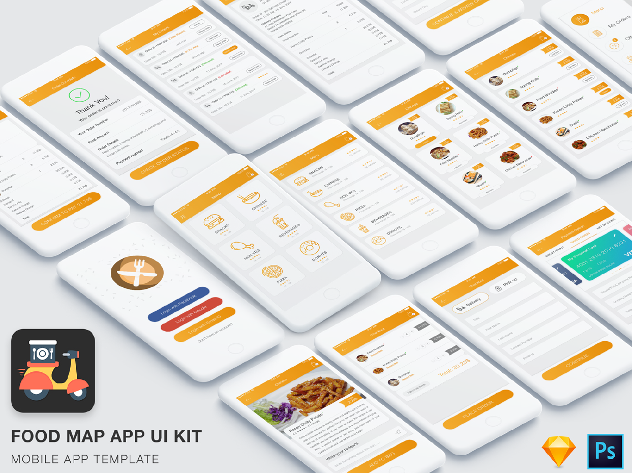Food Mad App UI Kit1
