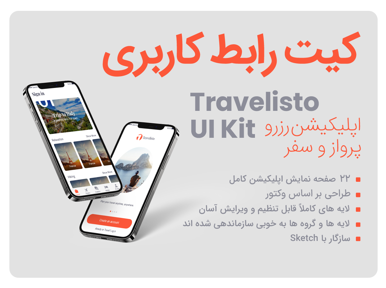 Travelisto UI Kit1