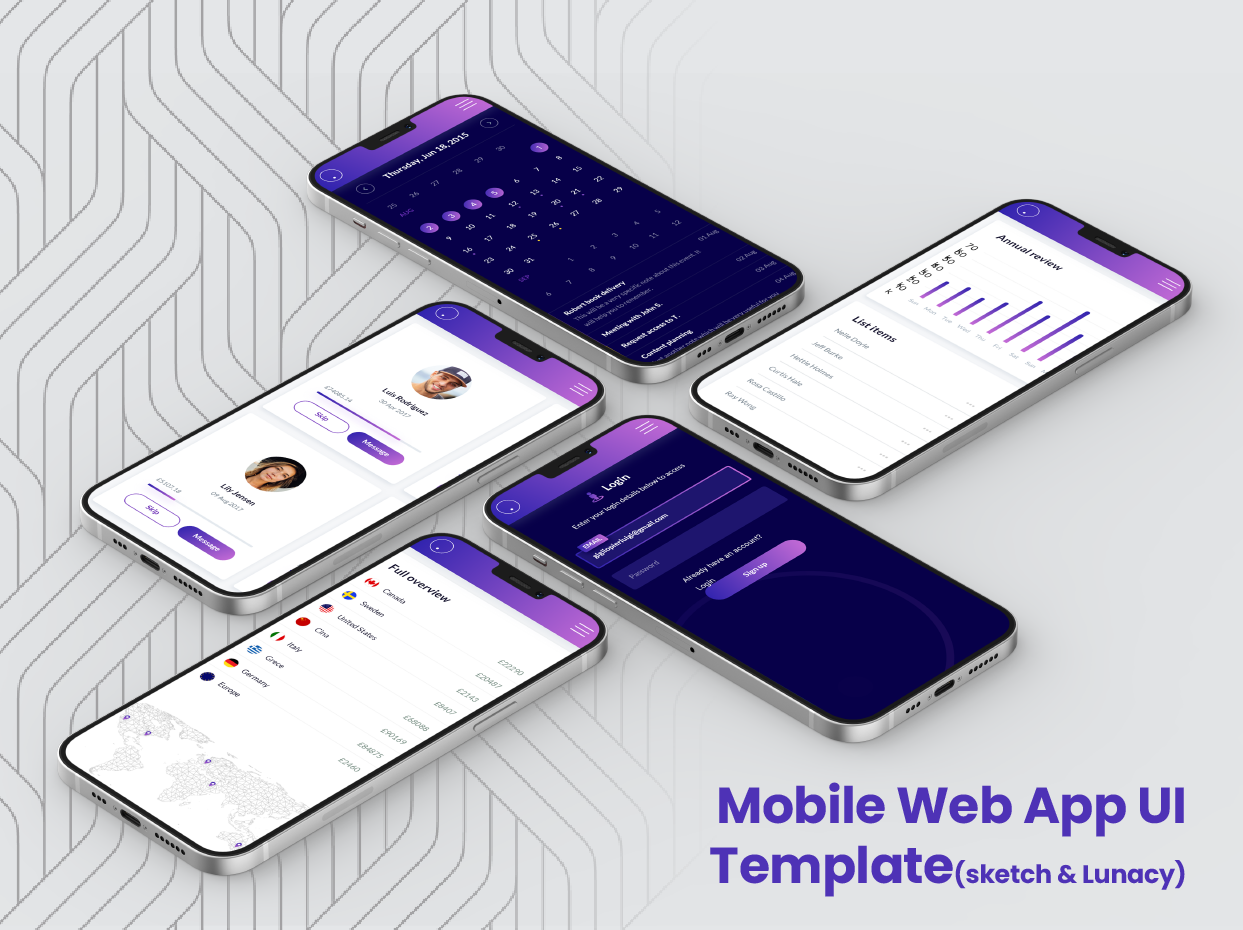Mobile Web App UI Template(sketch)2
