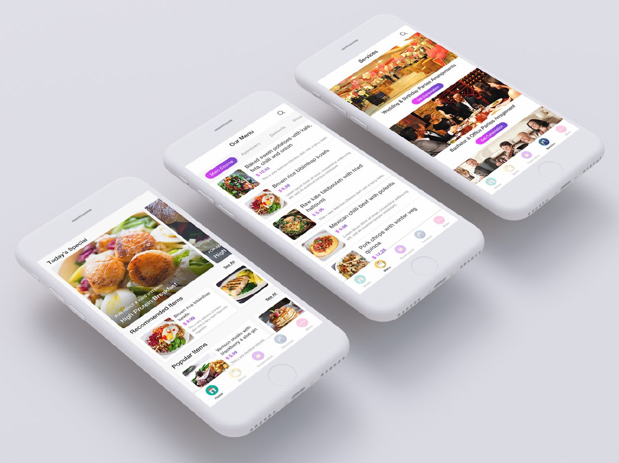 Cafe House Restaurant App UI Kit4