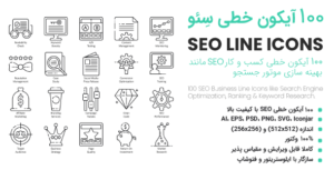 100 SEO Line Icons banner