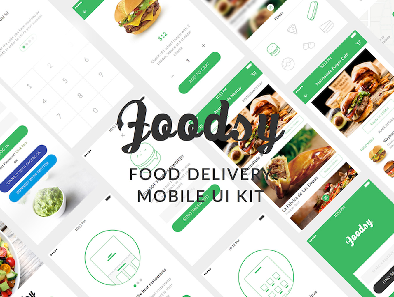  Foodsy Mobile UI Kit 1