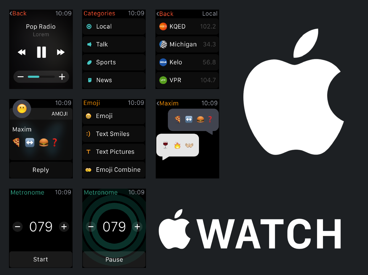 Apple Watch UI Kit 2