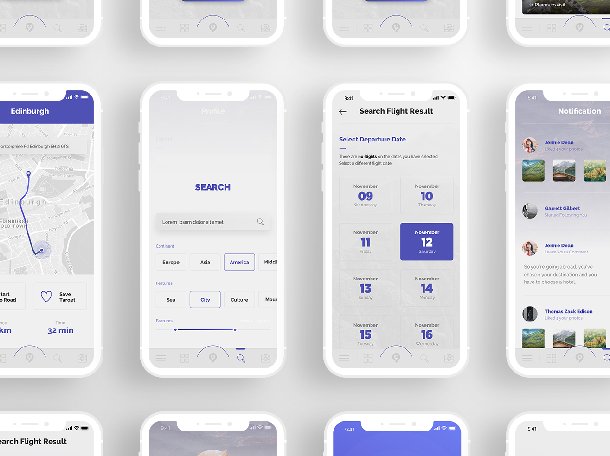 Demlyk Travel iOS UI Kit 2