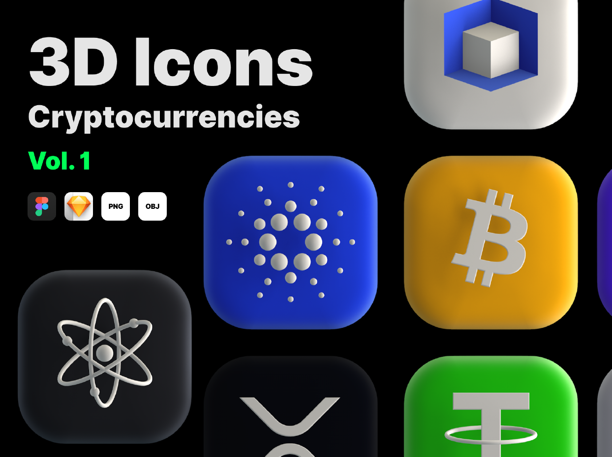 Icons Cryptocurrencies Vol. 1